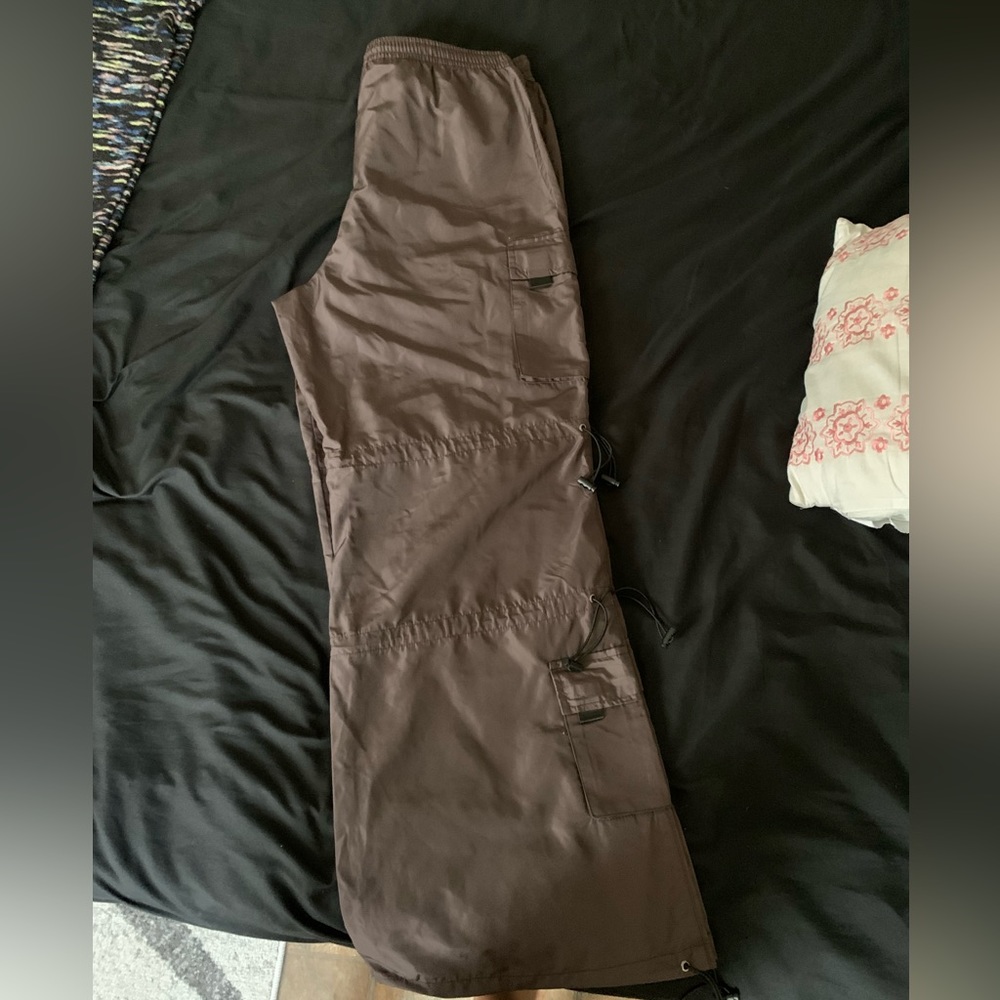 Charcoal Parachute pants
